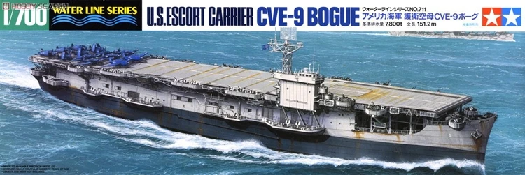 

Assemble 1/700 World War II United States Navy Escort Carrier Model CVE-9 Berg 31711