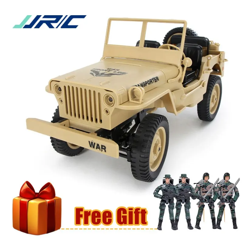 JJRC Q65 Мини RC Автомобиль 2,4G 1/10 Jedi пропорциональный 15 км/ч пульт дистанционного управления гусеничный военный RC автомобиль с навесом светодиодный светильник игрушки - Цвет: Yellow mode 2