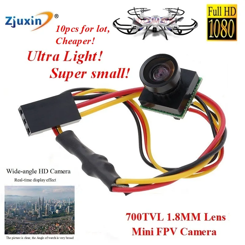 

10pcs/lot FPV camera 1.8m Mini Wide Angle Camera 170 degree PAL/NTSC Format Ultra light mini Camera 700TVL HD mini cam