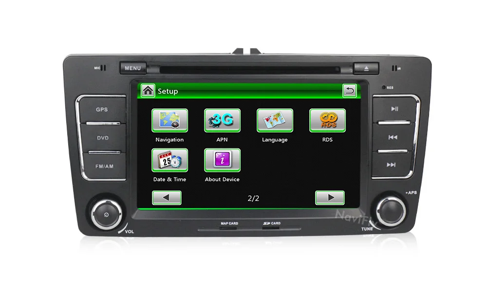 Top NaviFly car dvd player for SKODA Octavia 2009-2013 car gps radio player support canbus USB BT SD RDS 7"Capacitive Screen 2din 9