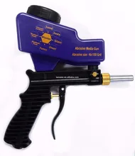 LEMATEC Gravity Feed Sandblasting gun Air Sandblast sand spray gun for rust remove Sandblaster air tools