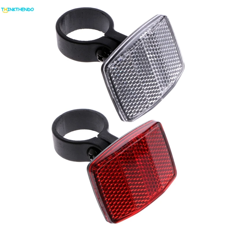 

Bicycle Bike Handlebar Reflector Reflective Front Rear Warning Light Safety Lens
