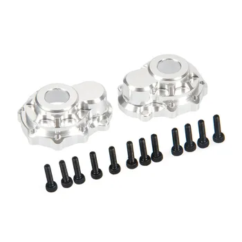 

2Pairs Hot Racing Silver Aluminum Knuckle Portal Cover For 1/10 Traxxas TRX-4 TRX4 RC Car Upgrade Part Front/Rear Wheel Hub Case