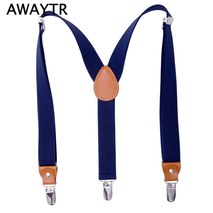 Buy AWAYTR Braces Boys New Navy/Blue Suspenders for