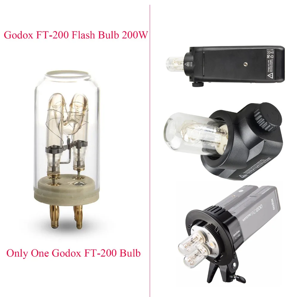 Godox FT 200 Bulb 200W Flash Tube Bare Bulb for Godox AD200 TTL flash
