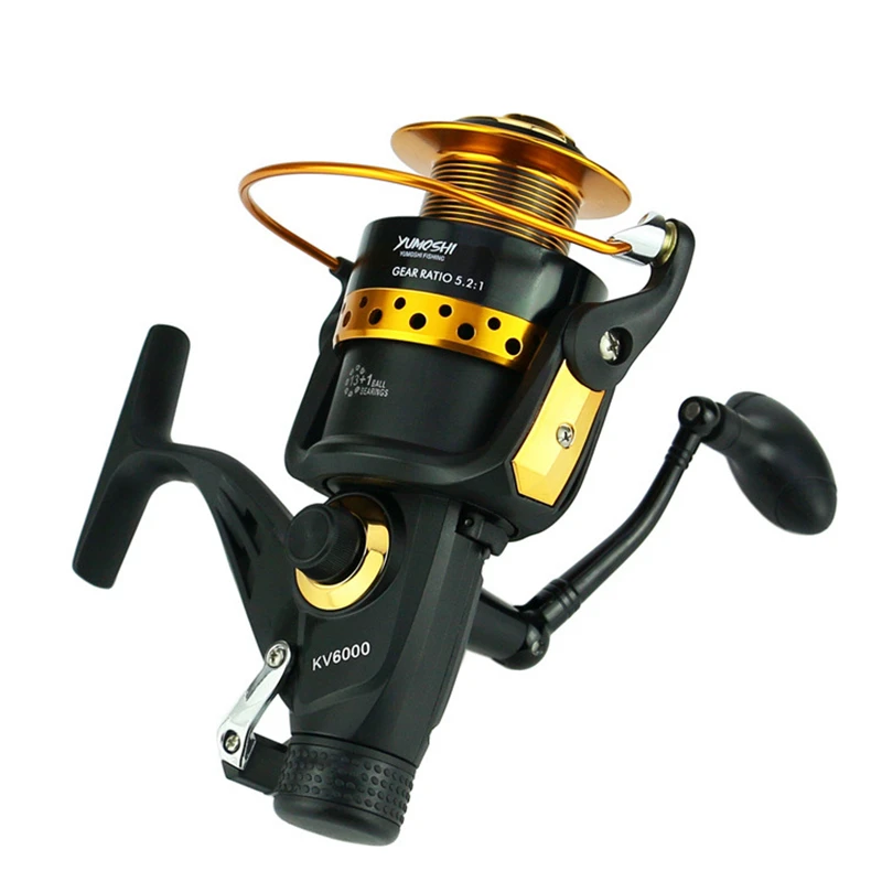 Double Brake Lever Boat Spinning Reels Fishing 13+1BB Front Rear Double Drag Fishing Wheels 3000