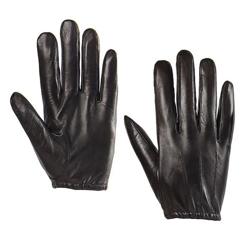 Модные мужские перчатки из натуральной кожи, мужские перчатки из овечьей кожи, тонкие Зимние перчатки для вождения M017PQ2