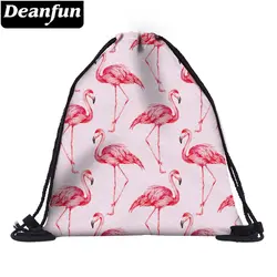 Deanfun Для женщин Drawstring сумка 3D печати Розовый фламинго-для летние пляжные 60149