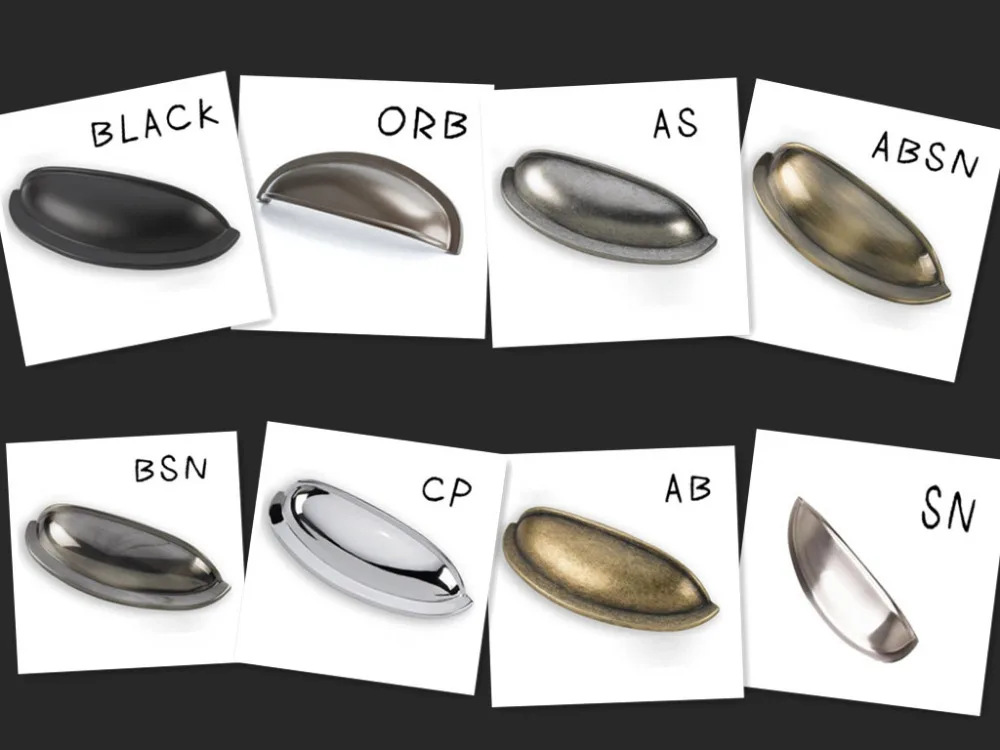 Modern Concise Design Style Shell Ear Like Zinc Alloy Cabinet Knob