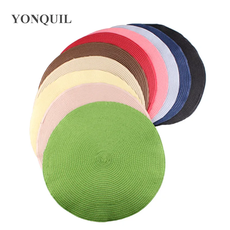 

6PCS/LOT Big round 35 CM straw fascinator base for women DIY hair accessories bases hats fascinators headwear accessory SYB36