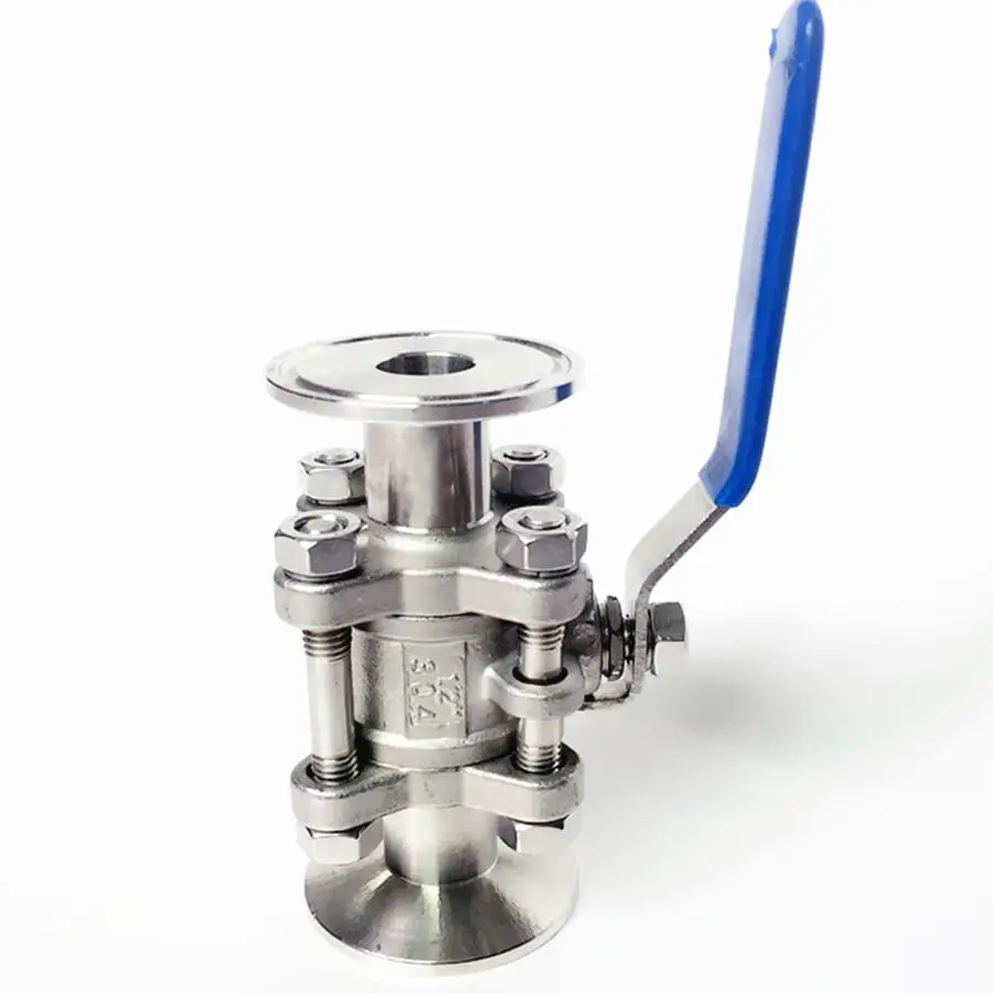 DN65 x " Tri Зажим из 3 предметов шаровой запорный клапан SUS 304 Нержавеющая сталь Промышленная