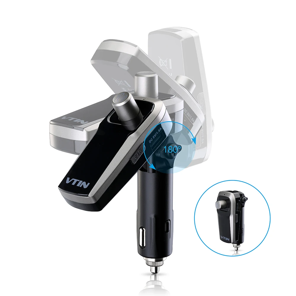 VicTsing Bluetooth FM Transmitter Car Kit Wireless Radio Car MP3 Player Bluetooth FM Transmitter Modulator Cheap Price           (3)
