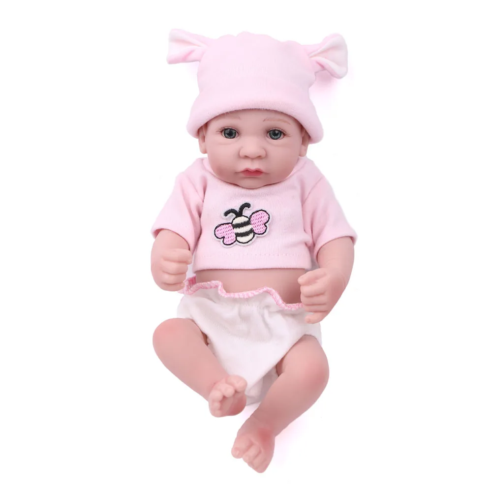 

10 inch 25CM Full Vinyl Silicone Reborn Baby Dolls Handmade Lifelike Newborn Doll Alive Realistic Kids Reborn Babies Child Toys