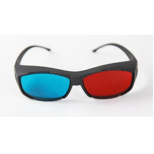 New Plastic Framed Dimensional Anaglyph 3D Vision Glasses Plasma TV Movie