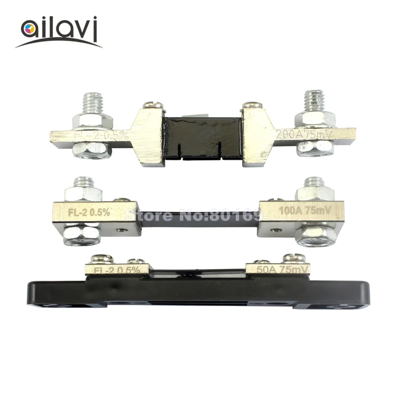 

FL-2 Shunts 50A100A 200A For DC Current Meter Ammeter 75mV Shunt Resistor