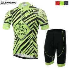 Xintown Для Мужчин's Велоспорт Джерси Наборы для ухода за кожей велосипедов команда открытых спортивной Ropa Ciclismo Велосипедный Спорт для верховой езды короткий рукав Велосипедная форма