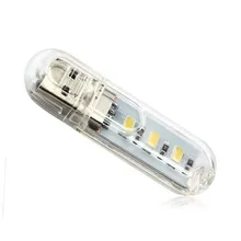 Newest Mini USB 3LEDs Night Light 5V Bulb Cold Warm Light Lamp for Reading Gadget Notebook