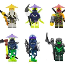 6 шт./компл. персонажей Morro Ronin Ghoultar ачер Cowler Decool строительные блоки Подарочные игрушки для детей NinjagoINGly фильм