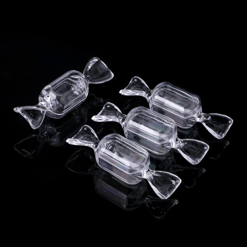 

10Pcs Transparent Plastic Candy Box Clear Storage Container Wedding Party Favors