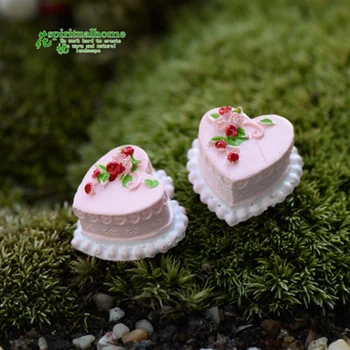 

ZOCDOU 1 Piece Love Angel Cake Shop Happy Birthday Ice Cream Figurine Exhibit Crafts Figure Ornament Miniatures Home Decoration