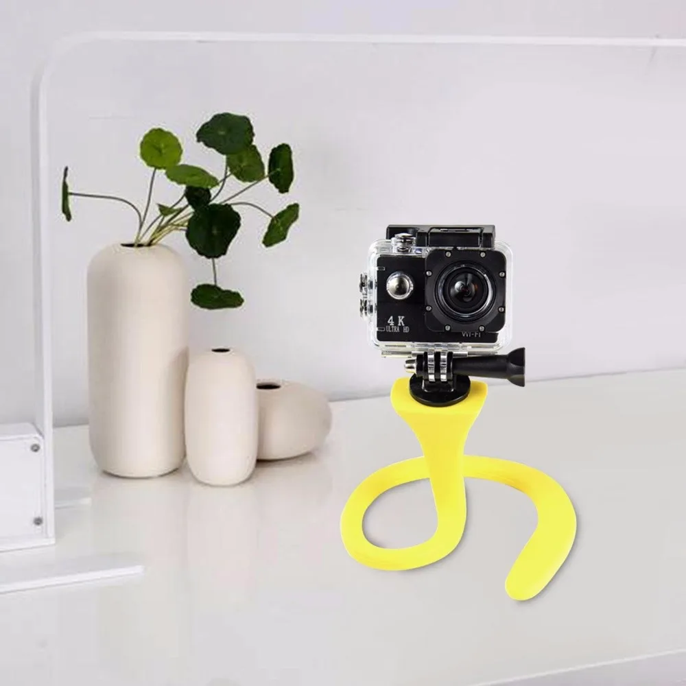 Banana Pod Flexible Octopus Mini sport Camera Tripod Mount Selfie Stick for Gopro Hero5 4 3+Session Xiao Mi Yi SJCAM for iPhoneX