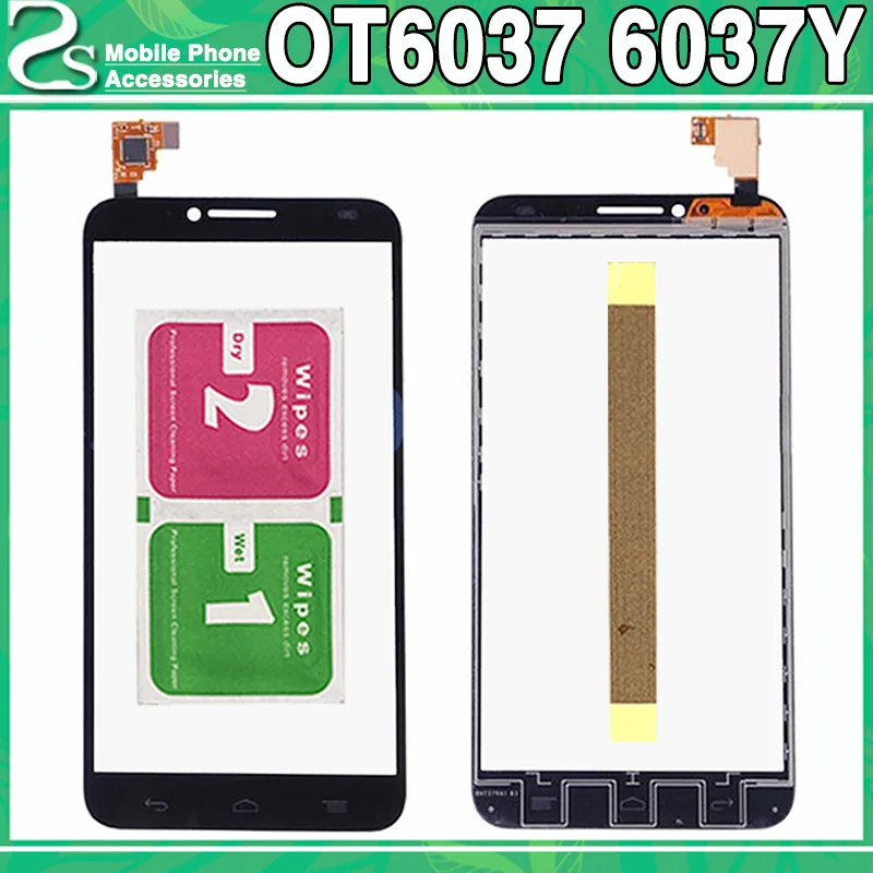 

New OT6037 Touch Screen For Alcatel One Touch Idol 2 idol2 OT6037 6037Y 6037 Touch Sensor Glass Digitizer Panel Replacement Part