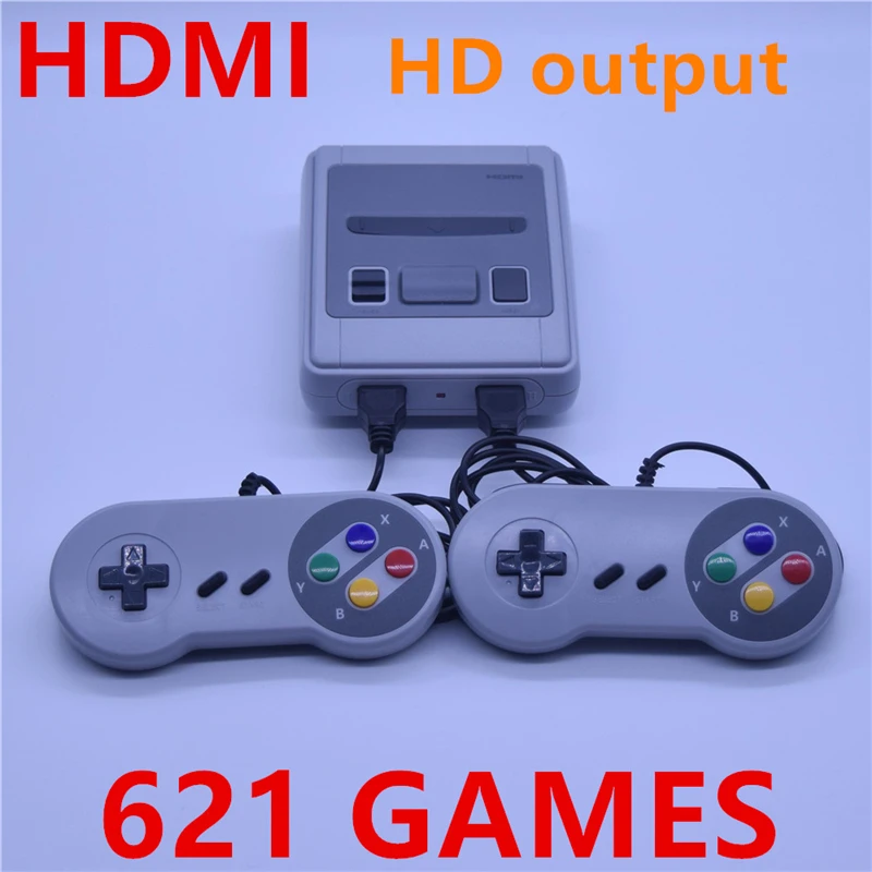 HDMI Супер Мини ТВ Familie игровая консоль 8 бит Ретро видео Ingebouwde 621 игры Ручной