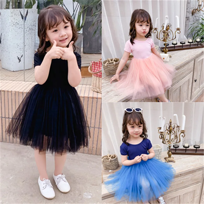 

Girl Summer Cotton Mesh Princess Dress 2019 Baby girls Kids Party Birthday Dresses Children Clothes Vestidos