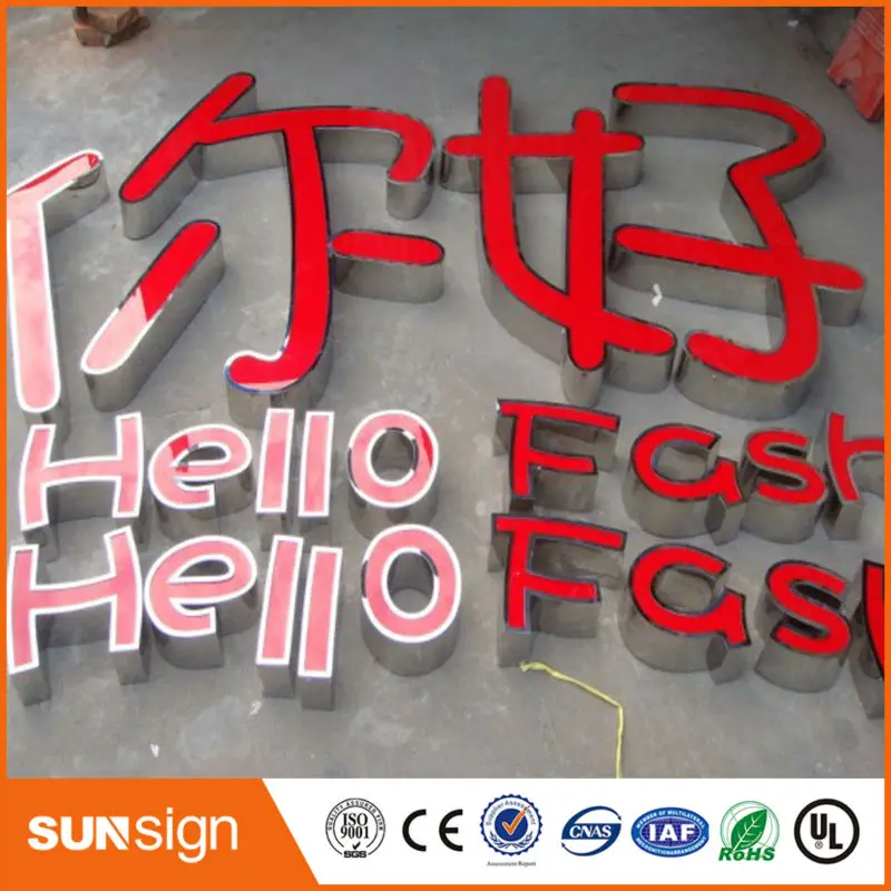 custom waterproof channel letters business signs