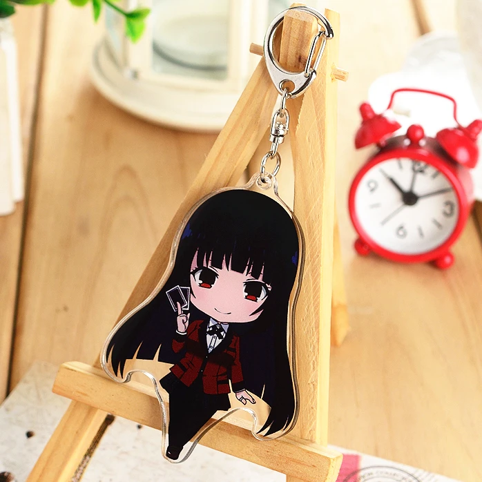 Аниме Kakegurui Jabami Yumeko акриловые брелки, Мультяшные фигурки, подвески, Подвеска для женщин, девочек, коллекция, аксессуары