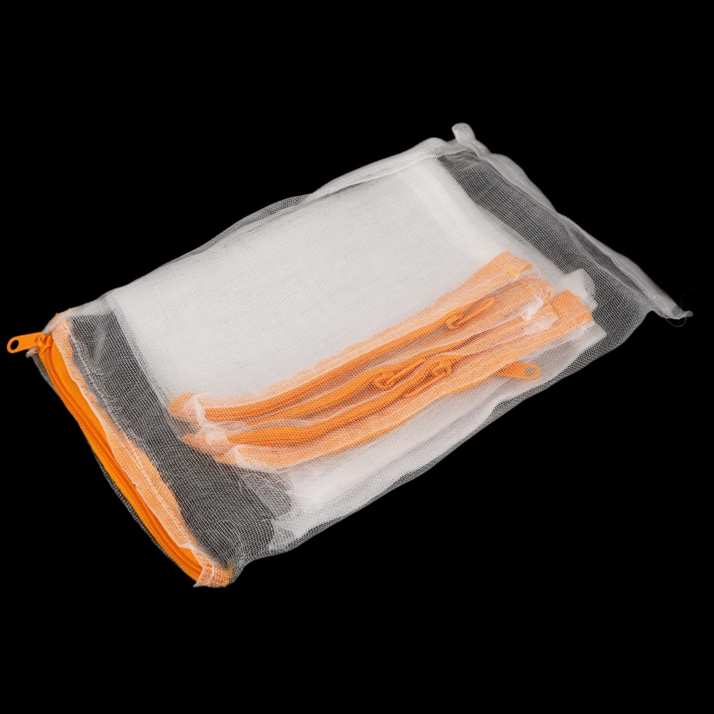 

Hot New High Quality Household 5pcs Nylon Mesh Aquarium Pond Filter Media Bag with Zipper Random Color 9 x 6 inch