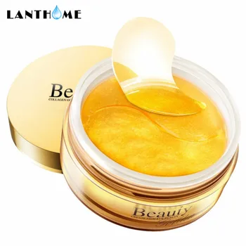 

60pcs Gold Eye Mask Anti Wrinkle Crystal Collagen Eye Patches for Eye Care Dark Circles Remove Eye Mask Gel Anti-Aging Skin Care