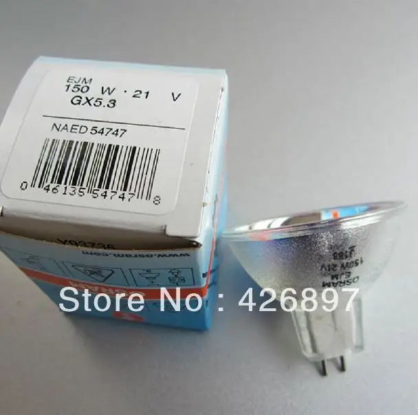

OSRAM EJM 21V 150W GX5.3 halogen lamp,NAED 54747,MR16 specular refeclor,dental projection,21V150W projector bulb