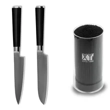 Sharp Japanese Damascus font b Knives b font 5 Inch Big Utility Santoku Black Wood Handle