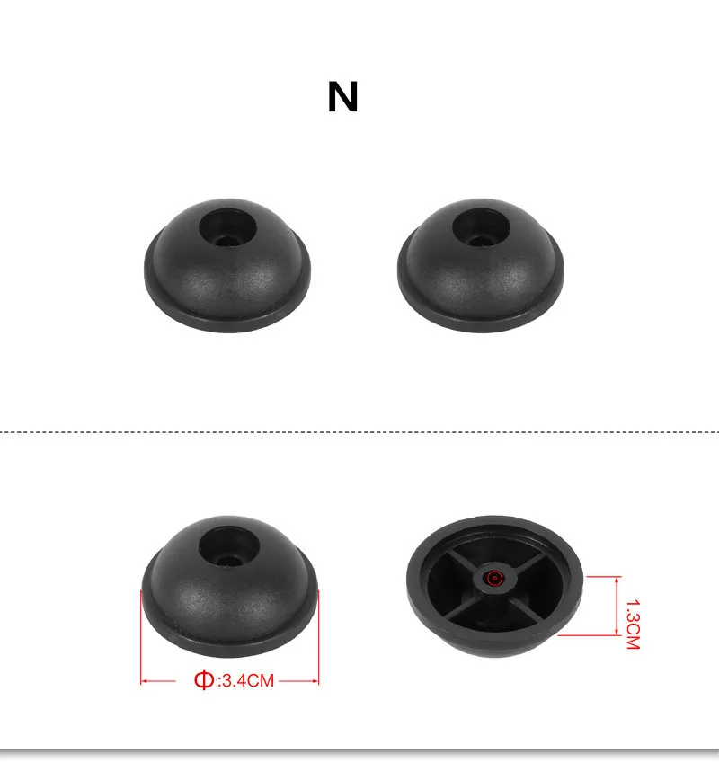 Фурнитура для коробки, сумки, круговой каркас для ног, тяга, коробка, общий штырь для ног, чемодан, передняя нога, передняя нога, чемодан - Цвет: N