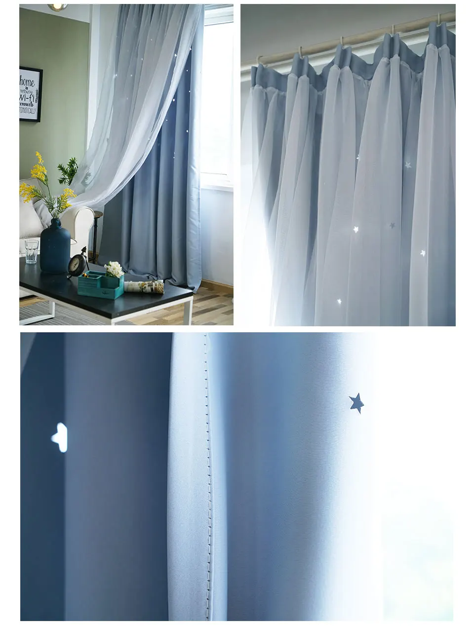 Blackout Curtains for Living room Pink Star Princess Girls Bedroom Window Treatment kids Door Curtains Fabric Drapes Cortinas