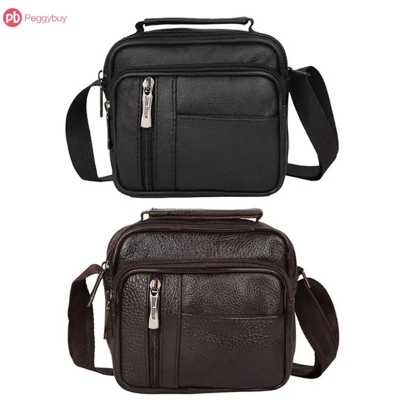 

Vintage Men's Crossbody Bag Leather Men Bag Travel Shoulder Bags Casual Business Leather Mens Messenger Bags bolsas male