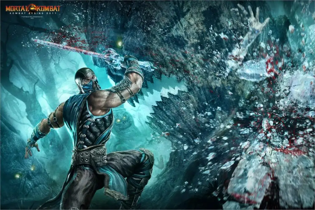 Diy フレームビデオゲームモータルコンバット 9 Cryomancer クラシックサブゼロのキャラクターゲーム生地シルクアートポスター少年家の装飾 Aliexpress ホーム ガーデン