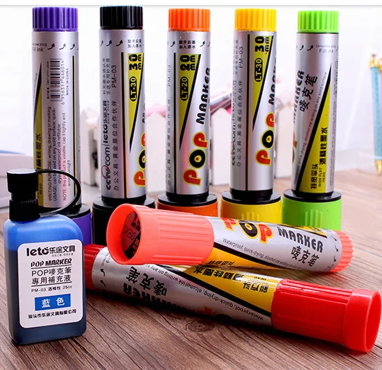 

12mm Poster Pen Art Advertising Pens Painting Pen POP marker pen 12 colors papelaria graffiti