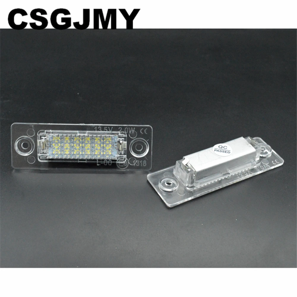 12V LED Car License Number Plate Light Lamp No Error For VW Touran Golf