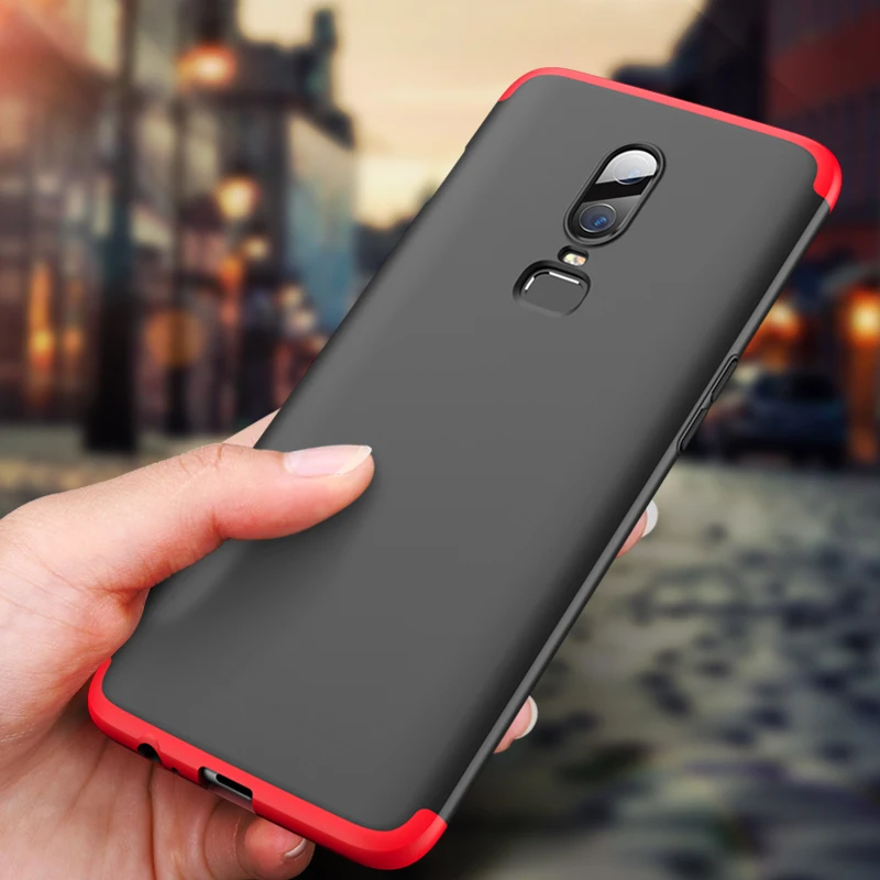 Чехол GKK для Oneplus 6 6t 7 Pro ударопрочный чехол с защитой 360 3 в 1 матовый аксессуары