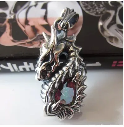 

925 sterling silver Thai silver vintage men mosaic crystal pendants Veyron