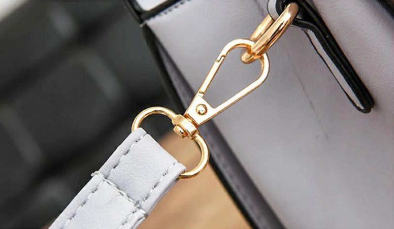 Women Handbag Luxury Bags Patchwork Women Solid Chains Rivet Bag Leather Designer Handbag HairBall Shoulder Kabelka SS7020 (18)