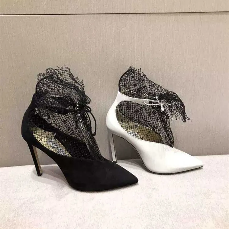 Модные пикантные кружевные женские туфли на высоком каблуке; весенние туфли на высоком каблуке для девочек; женская обувь для вечеринки и свадьбы; zapatos mujer Tacon