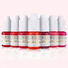 Горячая 8 мл полуперманентный макияж Чернила для бровей Губы линия для глаз цвет татуировки микроблейдинг пигмент бровей татуировки цветные чернила