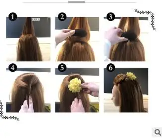 US $158.00 BlackBrown Autostick Princess Head Fluffy Hair Forks Heighten Device Sticker Combs Hair Care amp Styling Tools HA044