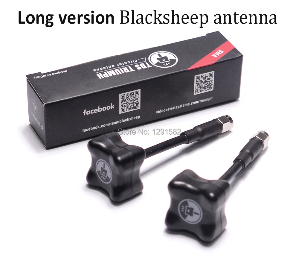

BlackSheep 5.8GHz Circular Polarized Triumph Antenna RP-SMA / SMA for FPV RC Racing Drone Long Version