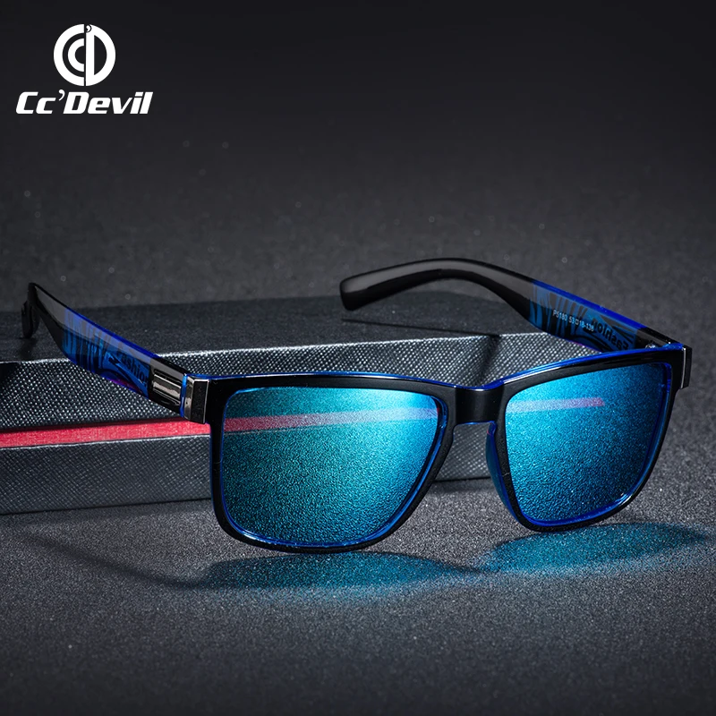 

Brand Design Polarized Sunglasses Men Driver Shades Male Vintage Sun Glasses For Men Spuare Mirror Summer UV400 Oculos 2019 NEW