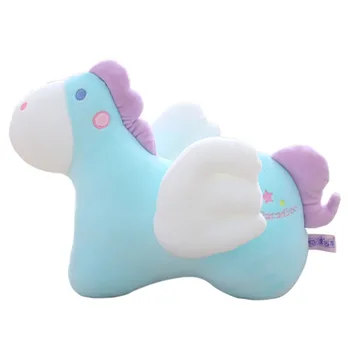 

1 PIECE Soft feather cotton Pegasus doll plush toy girl cute sleeping pillow doll Comfort horse plush toy gift