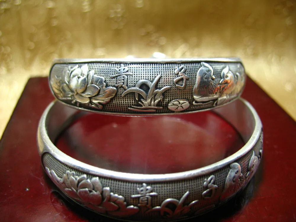 Wholesale New style Tibetan Tibet Silver Totem Bangle Cuff Bracelet #0015 | Украшения и аксессуары